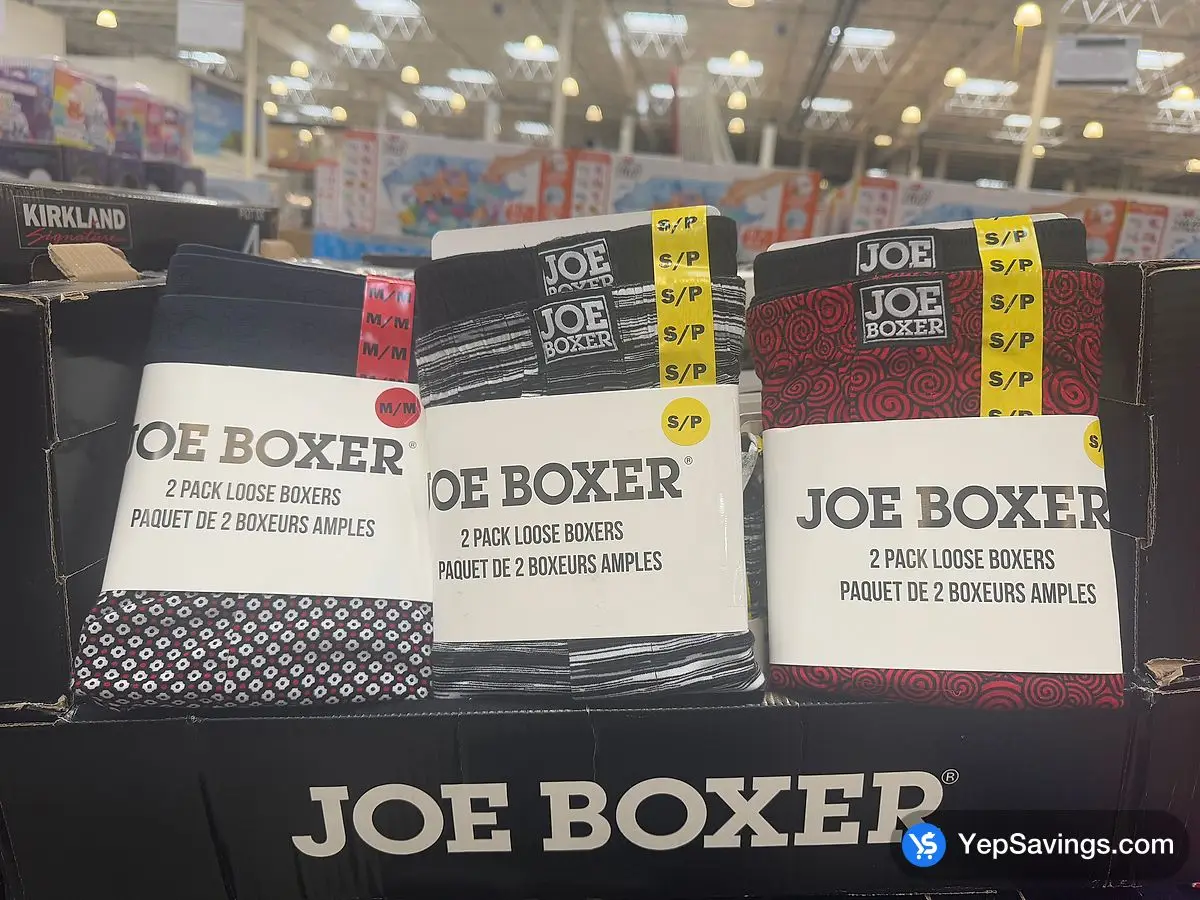 Costco JOE BOXER LOOSE BOXERS 2PK MENS SIZES S / M / XL - Canada (ITM 1871388)