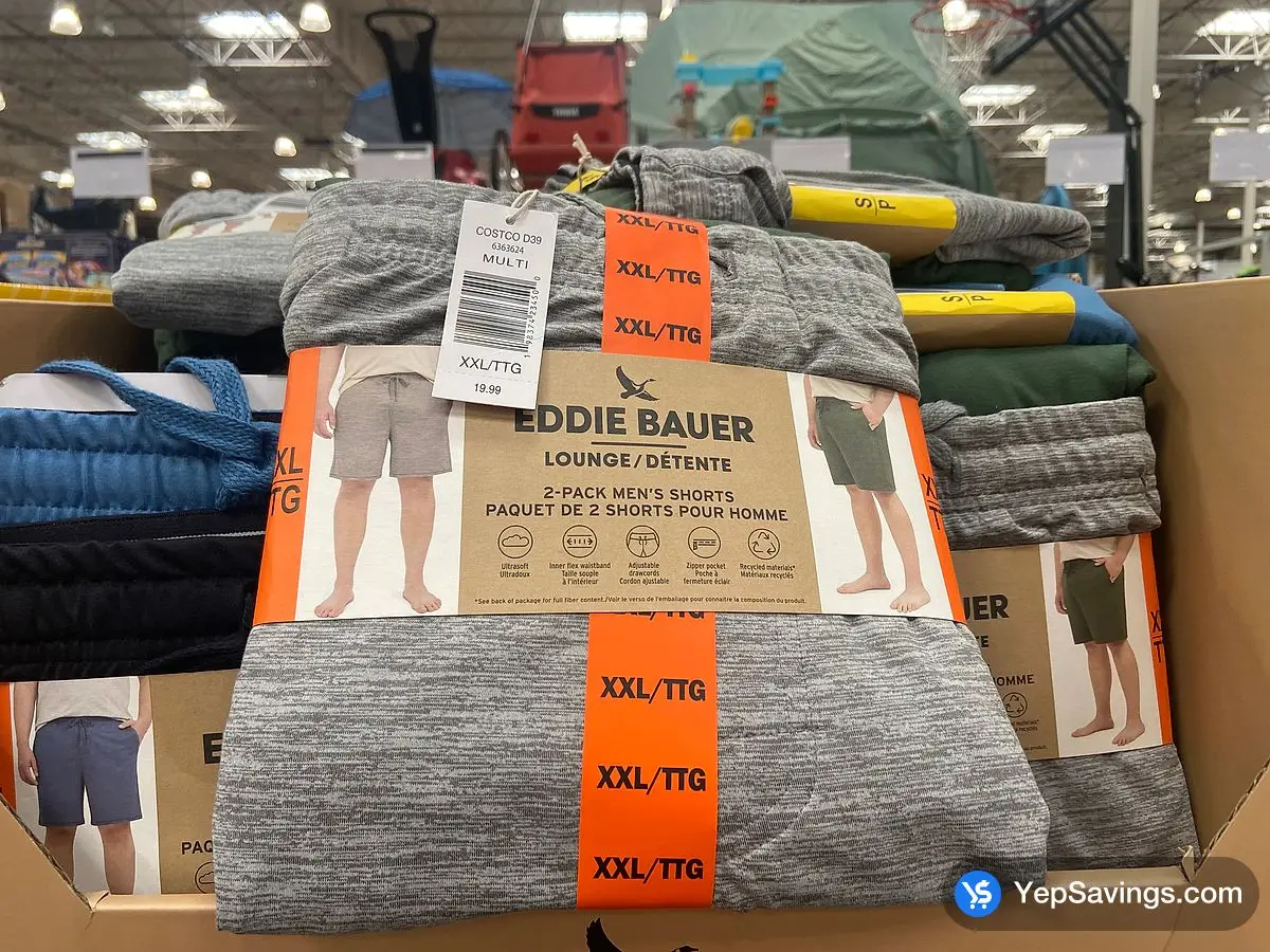 Costco EDDIE BAUER LOUNGE SHORTS 2PK + MENS SIZES S XXL - Canada (ITM 6363620)