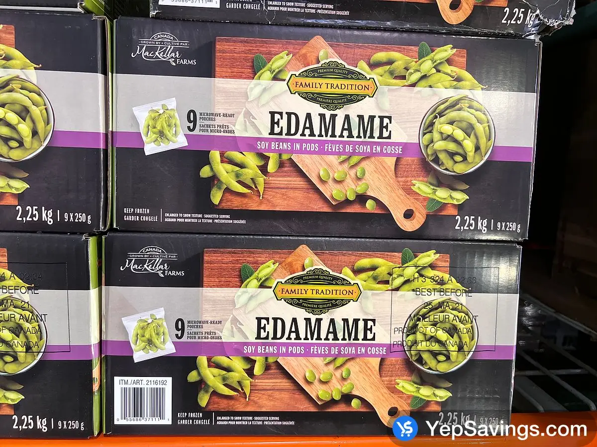 Costco FAMILY TRADITION EDAMAME 2.25 kg - Canada (ITM 2116192)