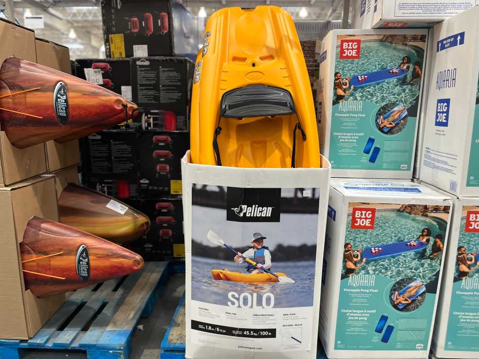 PELICAN KIDS KAYAK WITH PADDLE at Costco Warden Ave Toronto