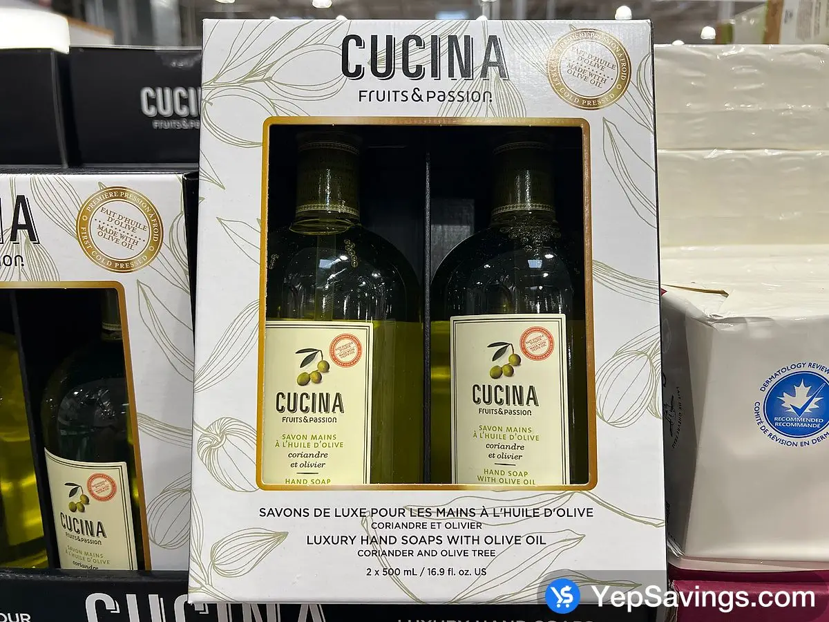 Costco CUCINA LUXURY HAND SOAPS 2 x 500 mL - Canada (ITM 1679992)