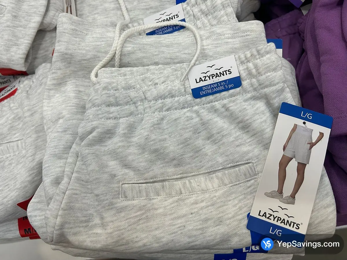 Costco LAZYPANTS FRENCH TERRY SHORT + LADIES SIZES XS - XXL - Canada (ITM 3581004)