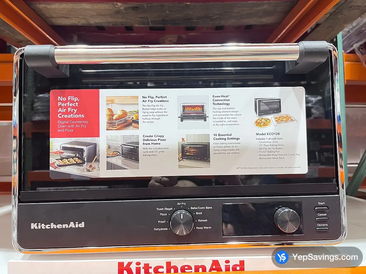 Costco KITCHENAID COUNTERTOP OVEN WITH AIR FRY & PIZZA - Canada (ITM 1788921)