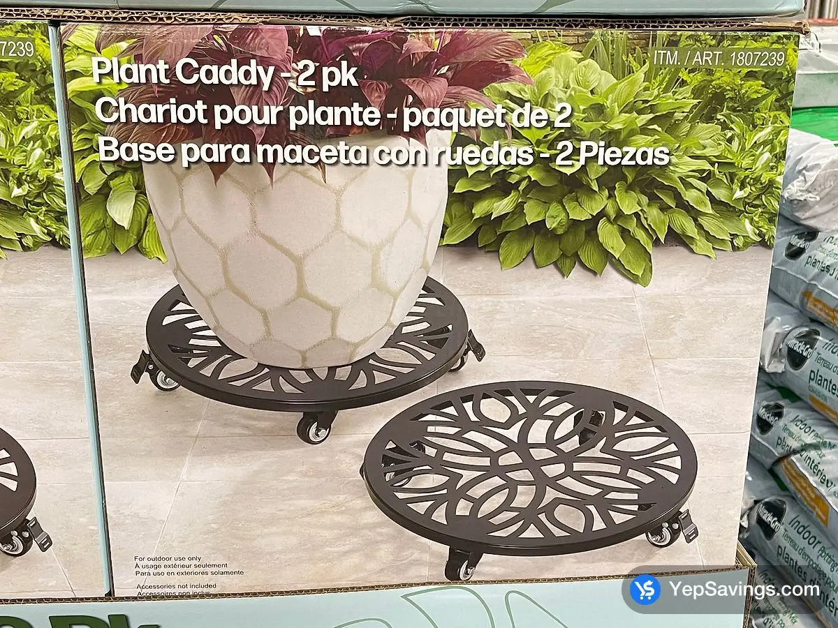 Costco STYLECRAFT STEEL PLANT CADDY 2 PACK - Canada (ITM 1807239)