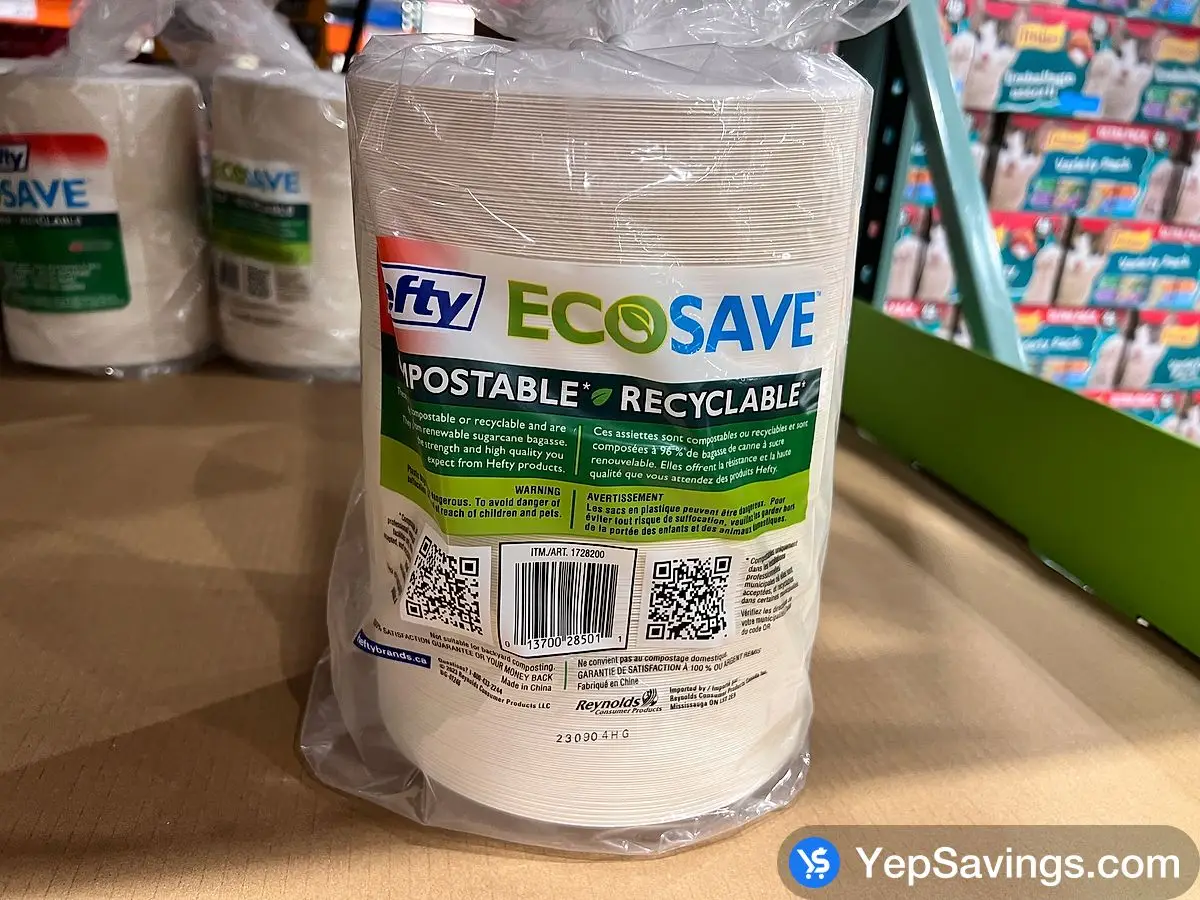 HEFTY ECOSAVE DESSERT PLATES PACK OF 240 ITM 1728200 at Costco