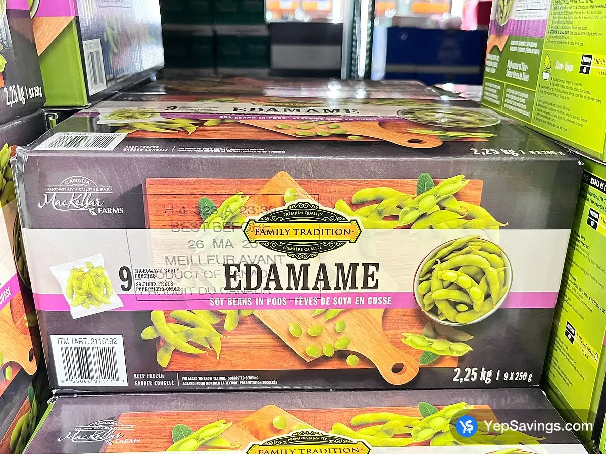 Costco FAMILY TRADITION EDAMAME 2.25 kg - Canada (ITM 2116192)