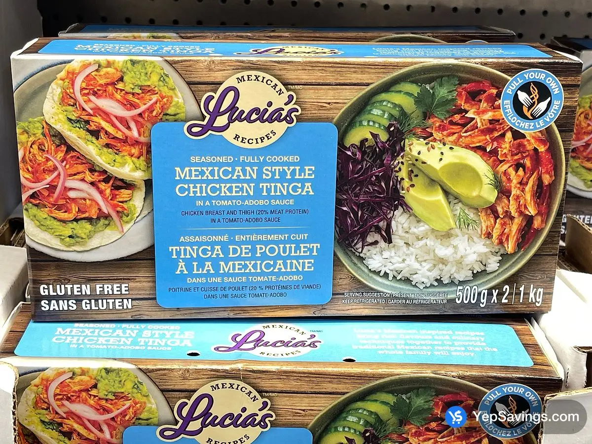 Costco LUCIA'S MEXICAN RECIPE CHICKEN TINGA 2 x 500 g - Canada (ITM 1865649)