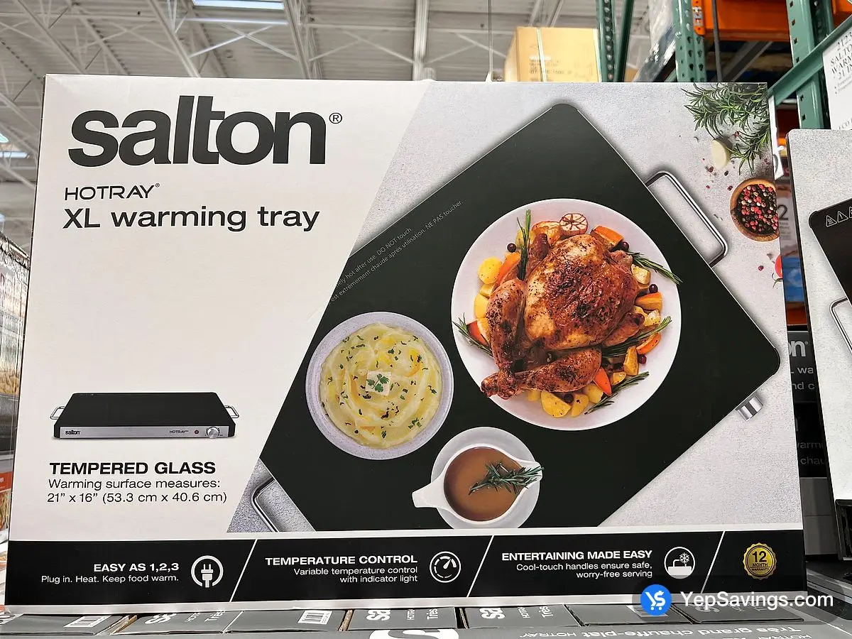 Costco SALTON WARMING TRAY 21 IN . X 16 IN . - Canada (ITM 2123123)