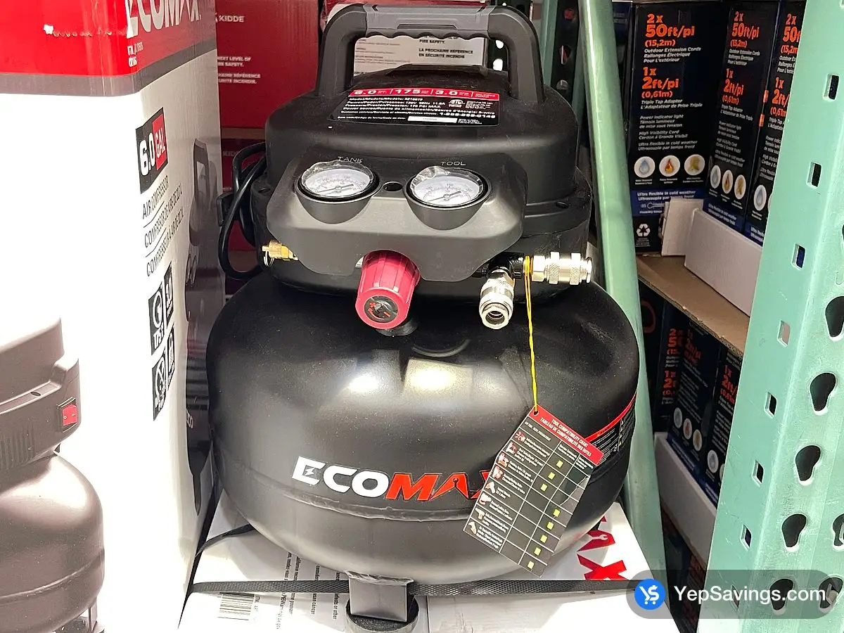 Costco ECOMAX AIR COMPRESSOR 1.5hp 6gal - Canada (ITM 1715175)