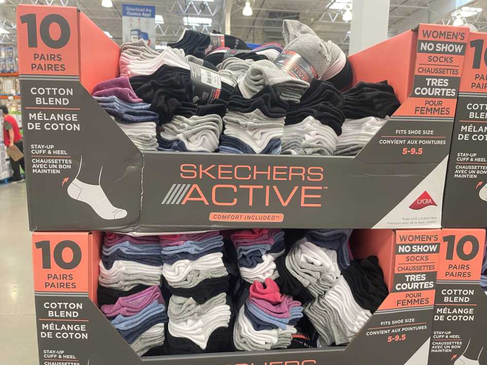 Costco SKECHERS NO SHOW SOCK 10PK LADIES SIZES 5-9.5 - Canada (ITM 5567789)