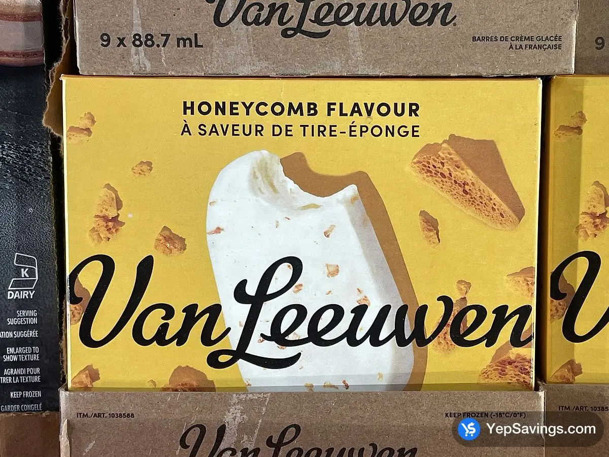 Costco VAN LEEUWEN HONEYCOMB BARS 9 x 88ml - Canada (ITM 1038588)