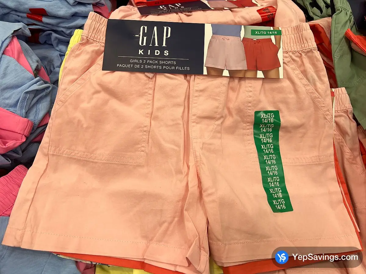 GAP 2PK SHORTS GIRLS SIZES XS-XLS ITM 1770275 at Costco