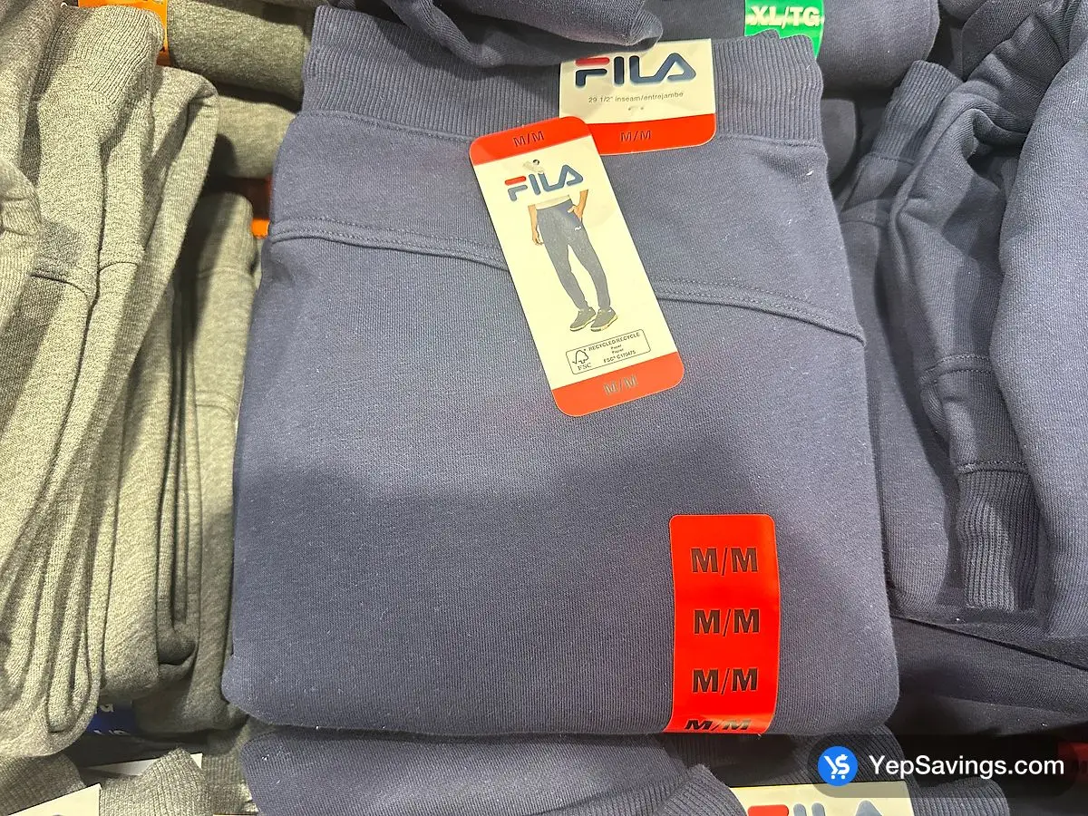 FILA FLEECE JOGGER + MENS SIZES S - XXL ITM 2415940 at Costco