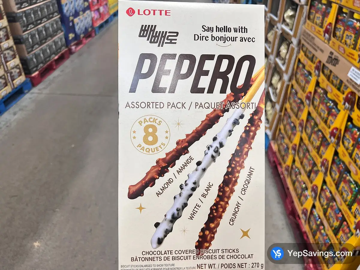 Costco LOTTE PEPERO ASSORTED PACK 270 g - Canada (ITM 1412335)