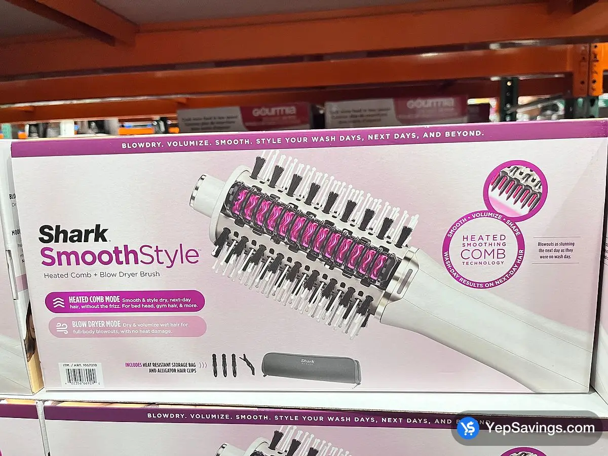 Costco SHARK SMOOTHSTYLE HEATED COMB & BRUSH - Canada (ITM 1057210)
