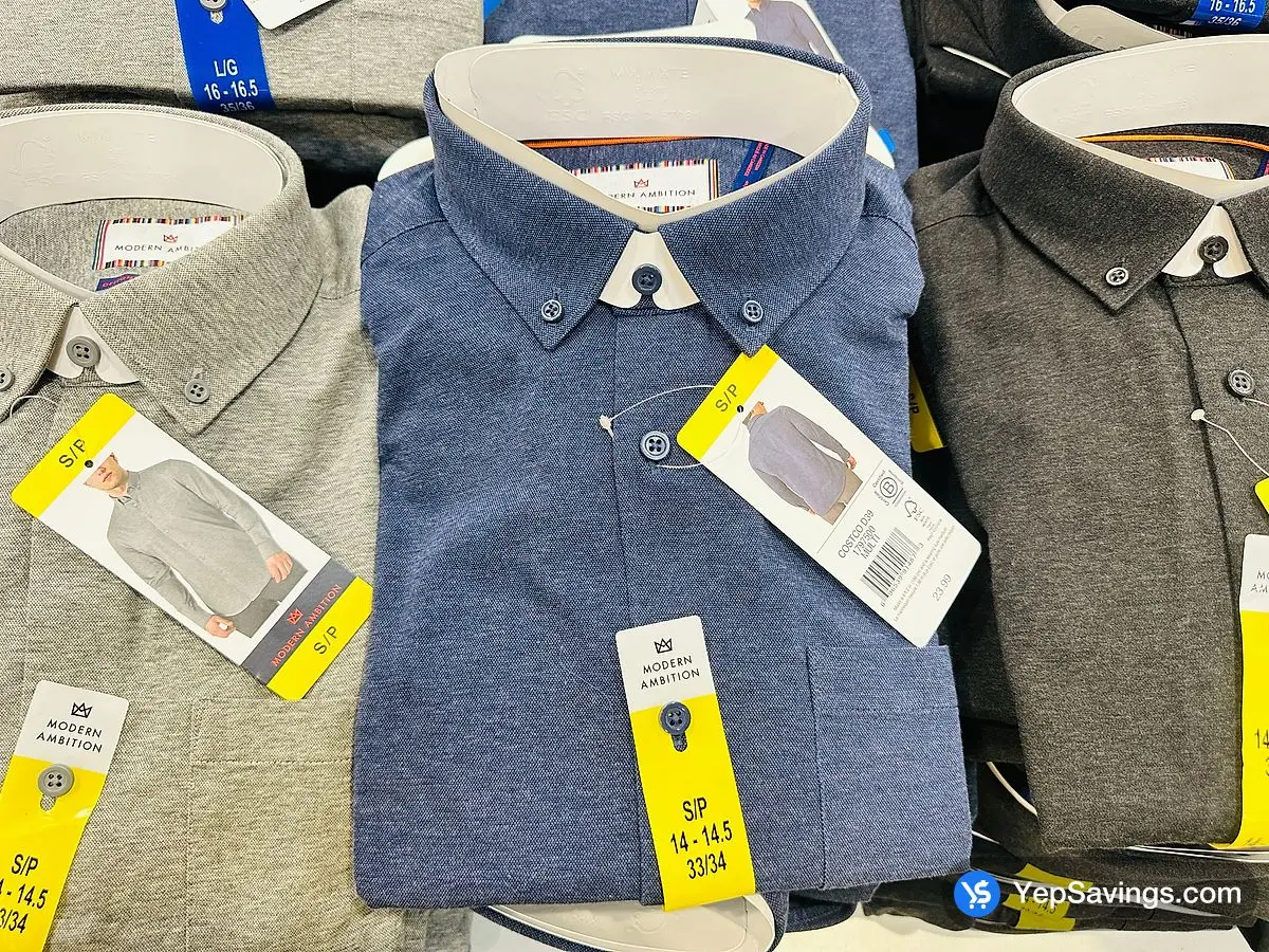 Costco MODERN AMBITION LS SHIRT + MENS SIZES S - XXL - Canada (ITM 1797500)