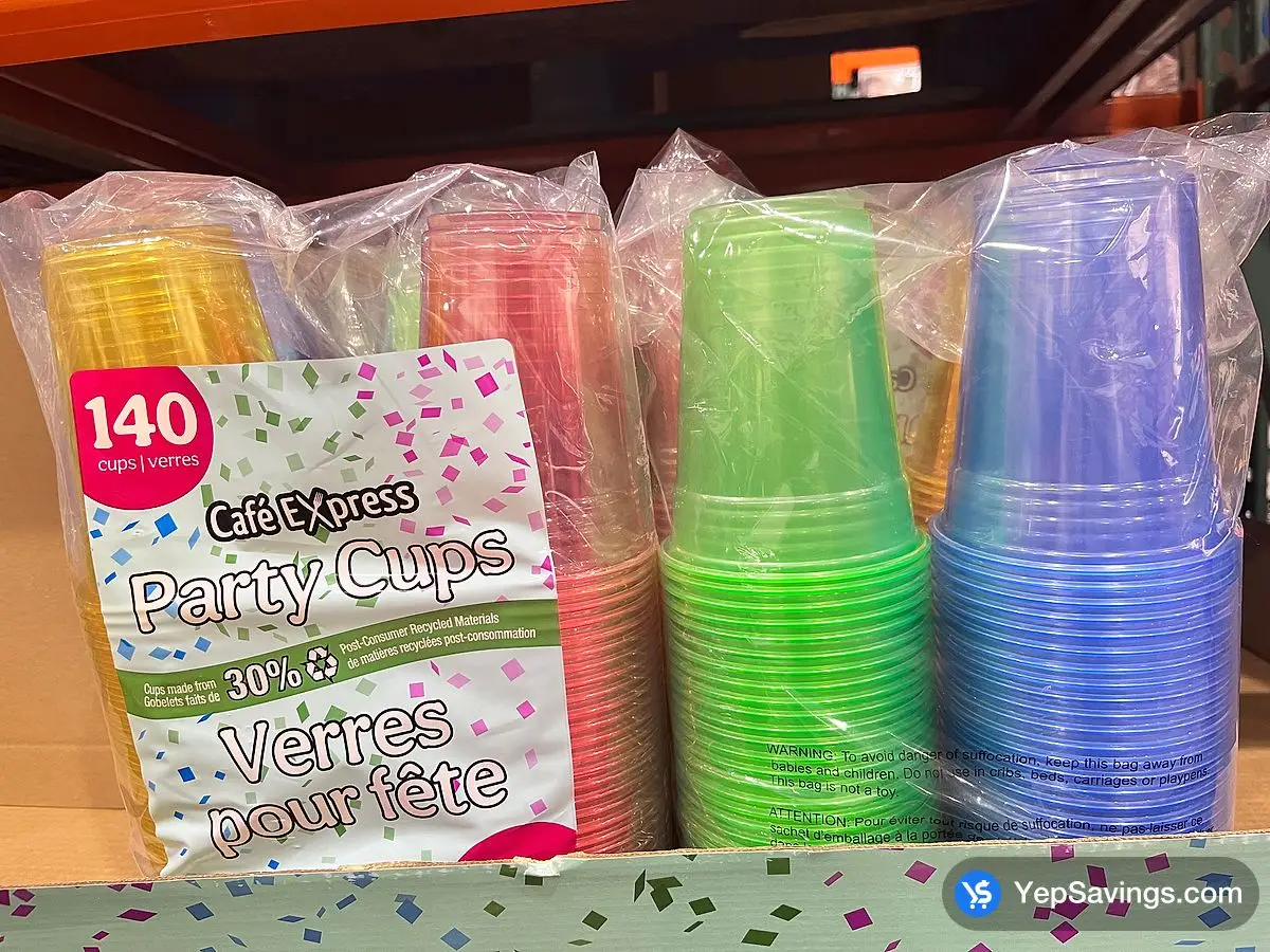 Costco CAFE EXPRESS PARTY CUPS 18 OZ PACK OF 140 - Canada (ITM 1911123)