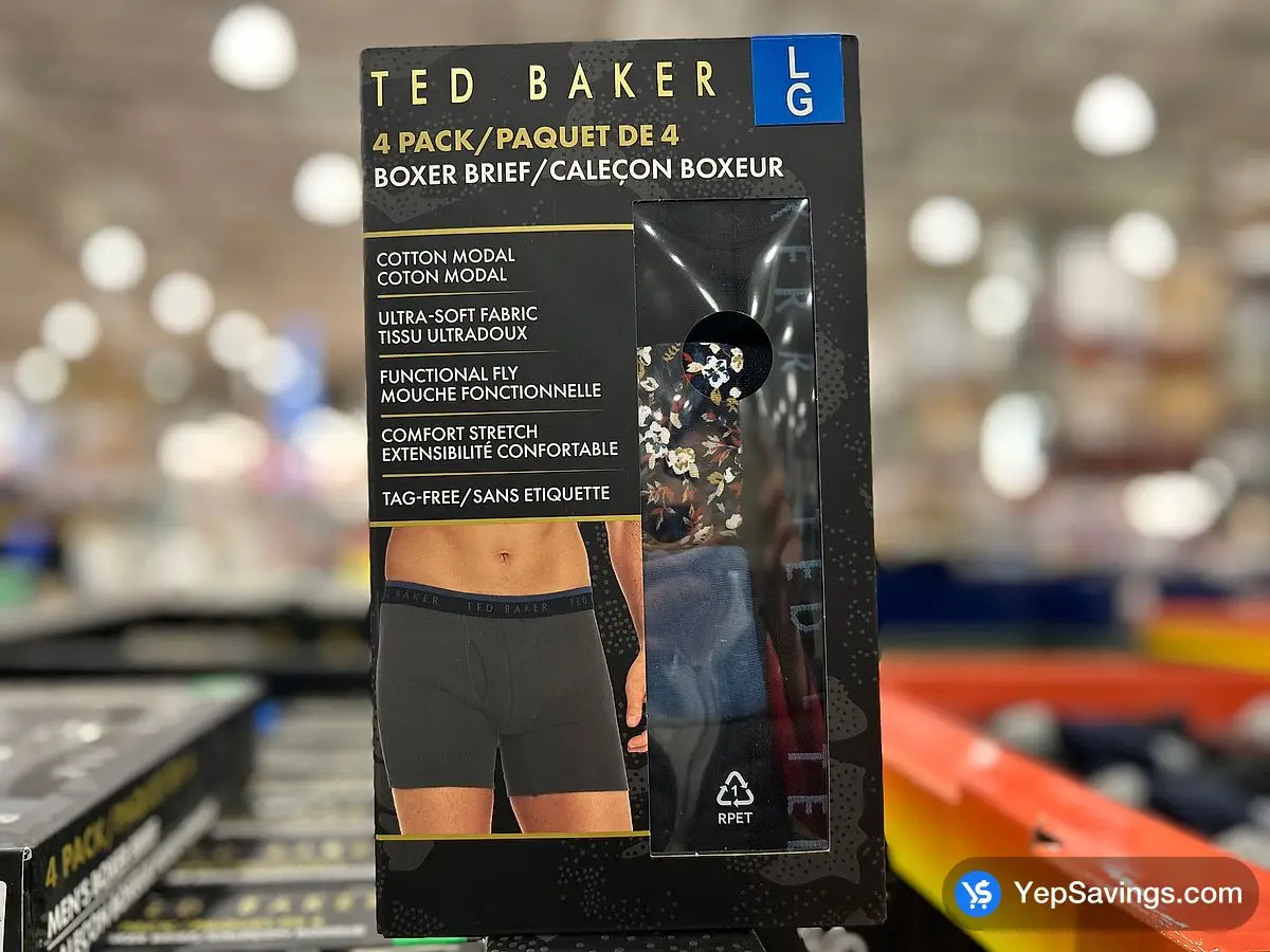 Costco TED BAKER BOXER BRIEFS 4PK + MENS SIZES S - XL - Canada (ITM 7947270)