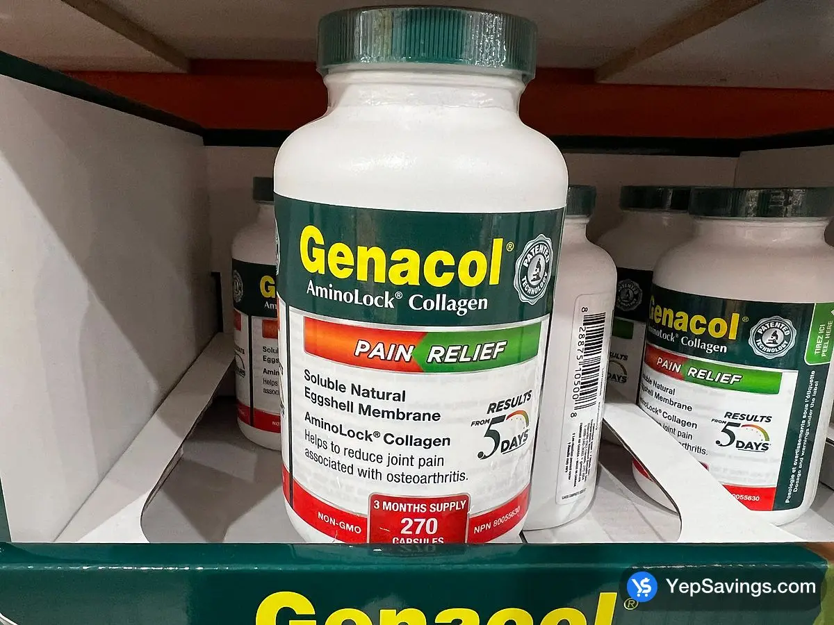 Costco GENACOL PAIN RELIEF 270 CAPSULES - Canada (ITM 1023226)