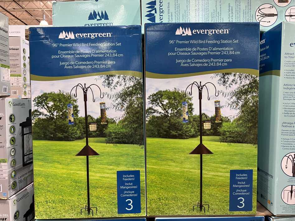 EVERGREEN 96" BIRD FEEDING STATION SET ITM 2327692 at Costco