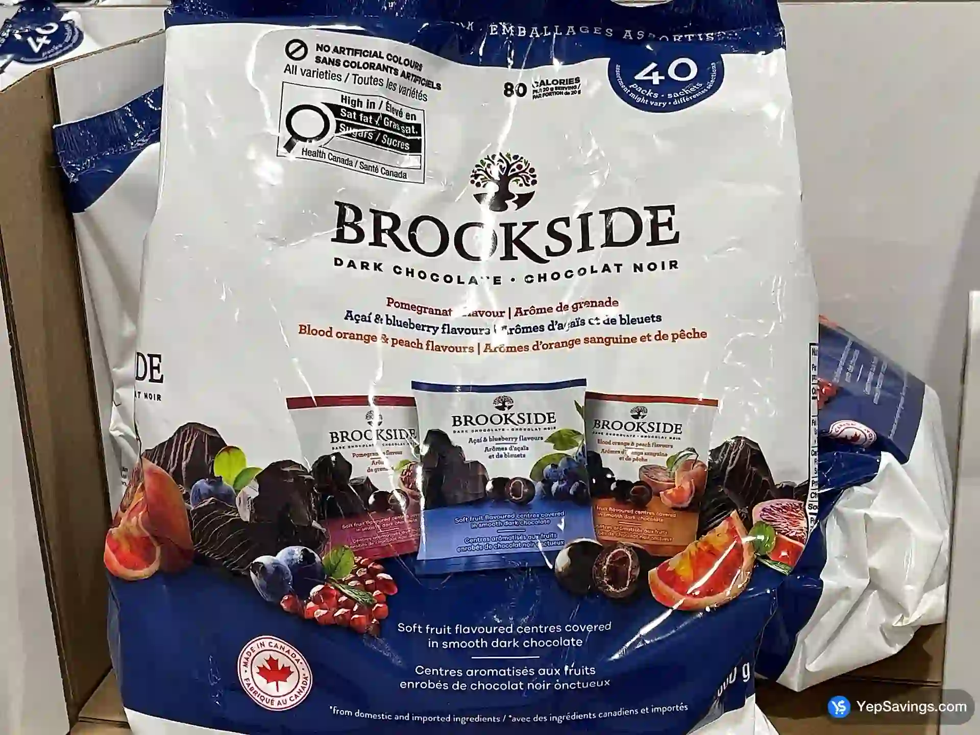 Costco BROOKSIDE SUPERFRUIT VARIETY 40 X 20 g - Canada (ITM 1270656)