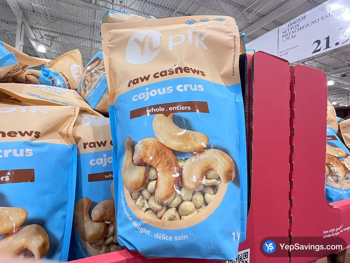 Costco YUPIK RAW CASHEWS 1 kg - Canada (ITM 1059668)