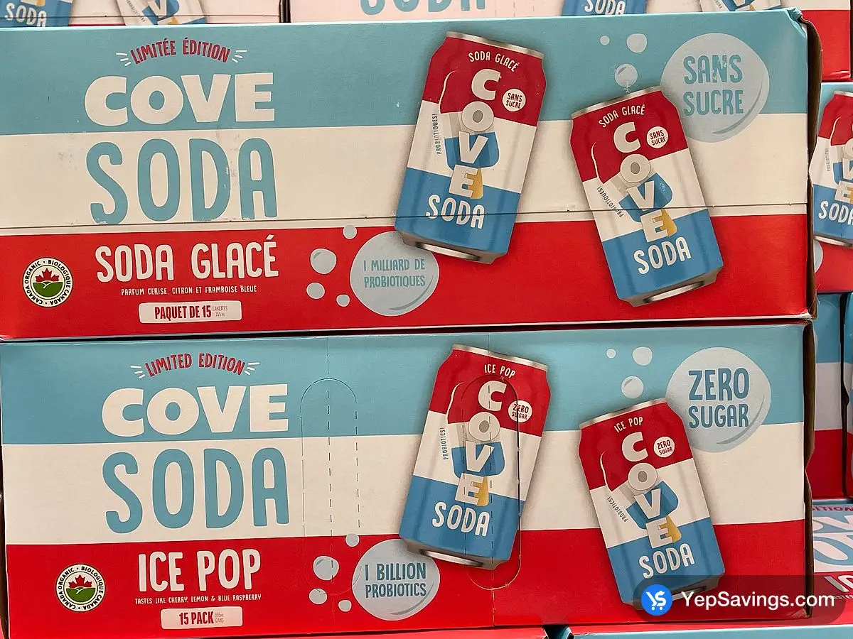 Costco COVE ICE POP SODA 15 x 355 mL - Canada (ITM 1791570)