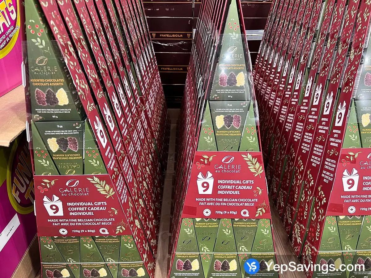 Costco GALERIE AU CHOCOLAT BELGIAN CHOCOLATE 9 x 80 g - Canada (ITM 1740312)