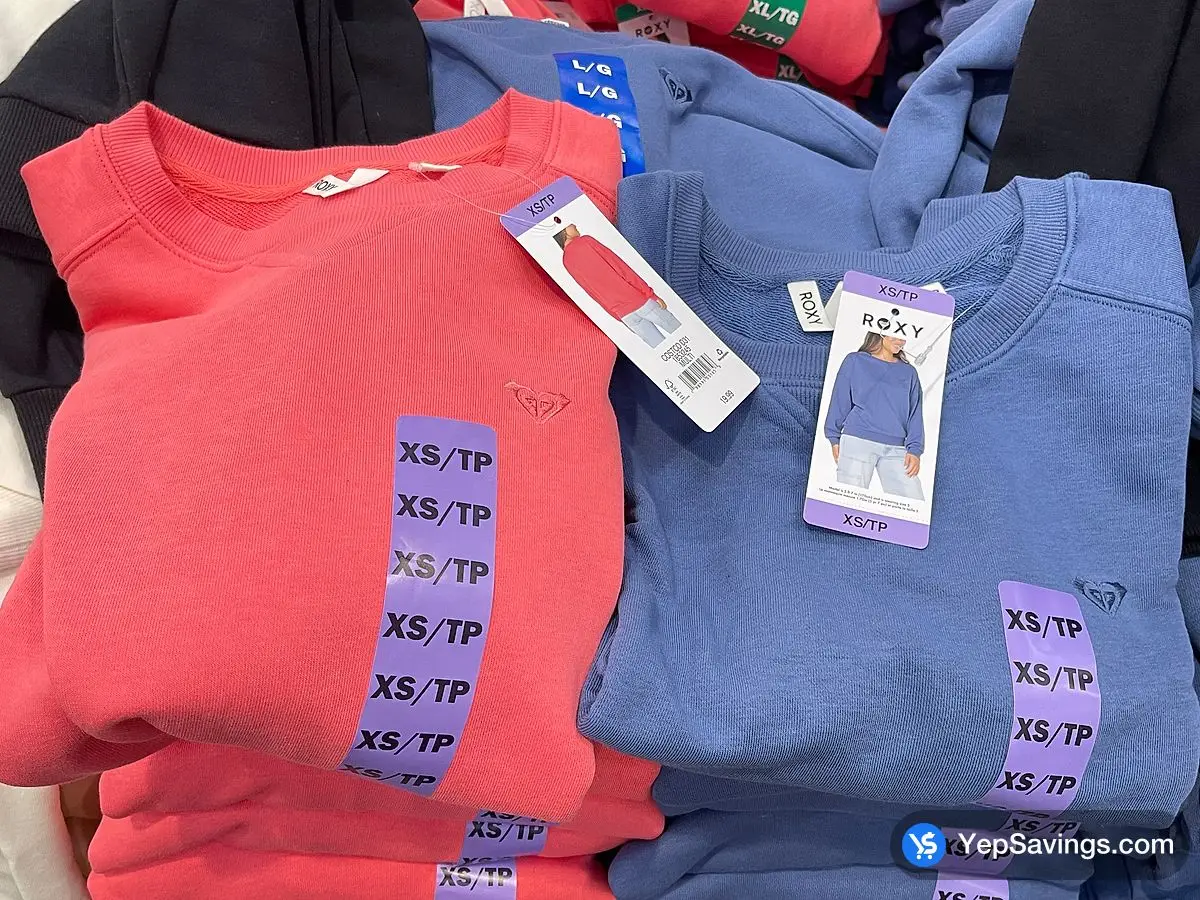 Costco ROXY CREWNECK SWEATER + LADIES SIZES XS - XL - Canada (ITM 1853245)