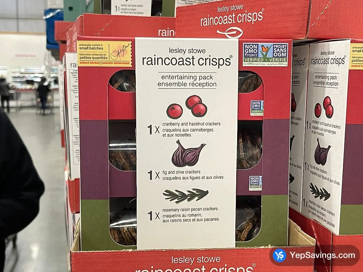 Costco LESLEY STOWE RAINCOAST CRISPS 3 x 150 g - Canada (ITM 1266459)