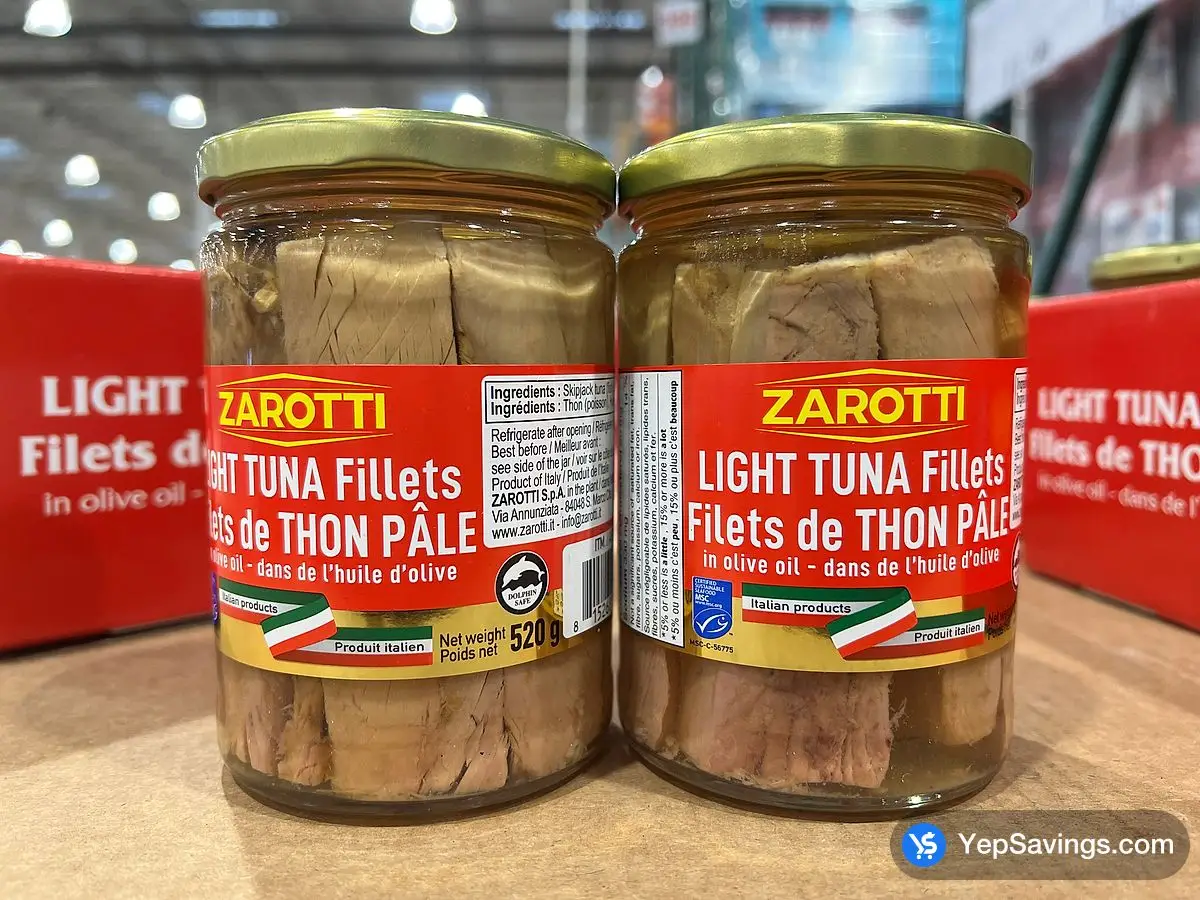 Costco ZAROTTI TUNA IN OLIVE OIL 520 g - Canada (ITM 404140)