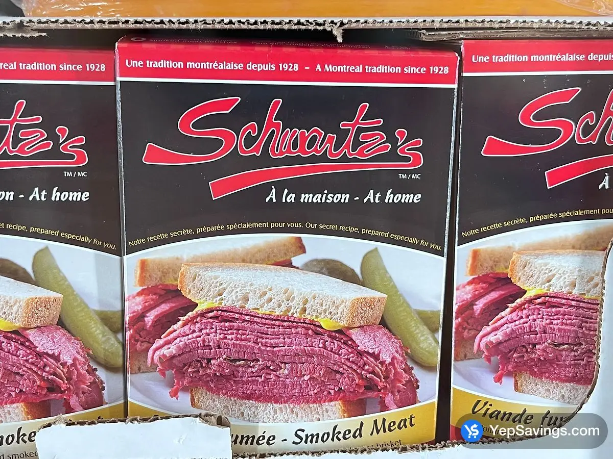 Costco SCHWARTZ'S SMOKED MEAT POUCHES 6 x 175 g - Canada (ITM 1012120)