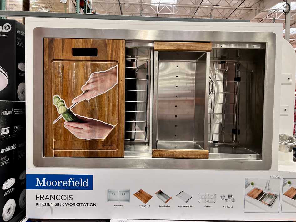 Costco MOOREFIELD FRANCOIS KITCHEN SINK WORKSTATION - Canada (ITM 1637501)