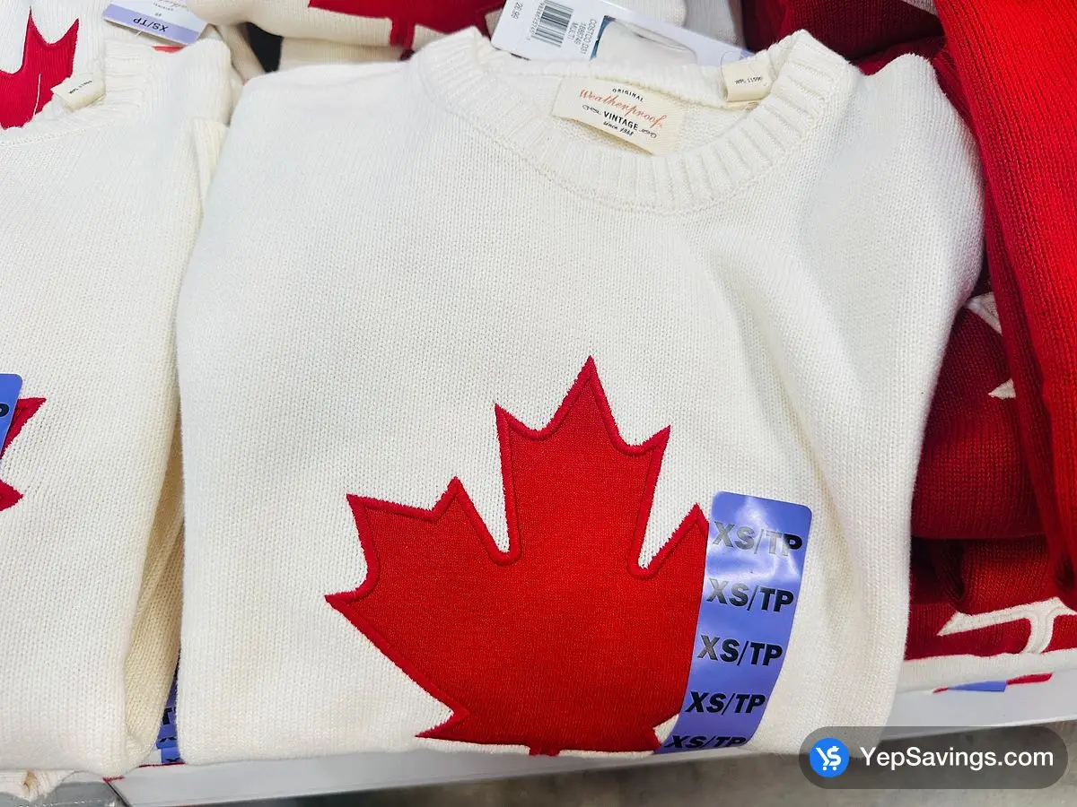 Costco WEATHERPROOF VINTAGE CANADA CREW SWEATER WOMENS SIZE XS - XXL - Canada (ITM 1888749)