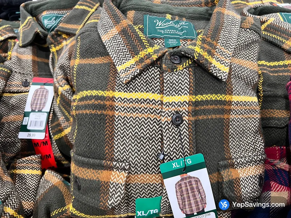 Costco WOOLRICH FLANNEL SHIRT JACKET + MENS SIZES S - XXL - Canada (ITM 1719160)