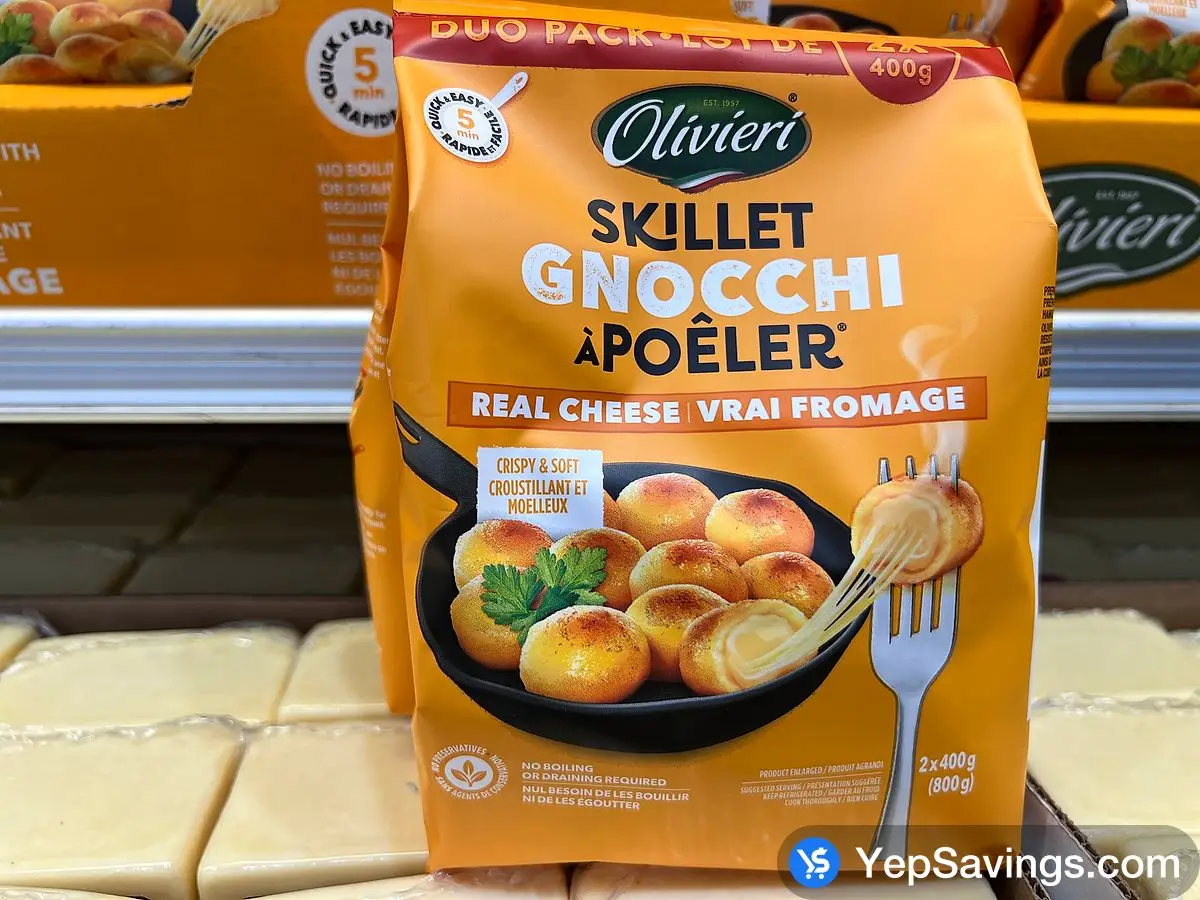 Costco OLIVIERI SKILLET GNOCCHI 2 X 400 g - Canada (ITM 1168256)
