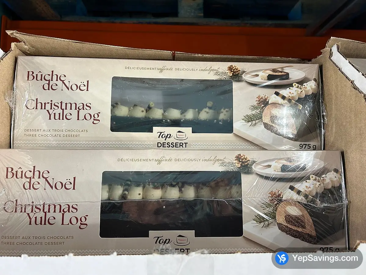 Costco TOP DESSERT CHOCOLATE YULE LOG 975 g - Canada (ITM 1838881)