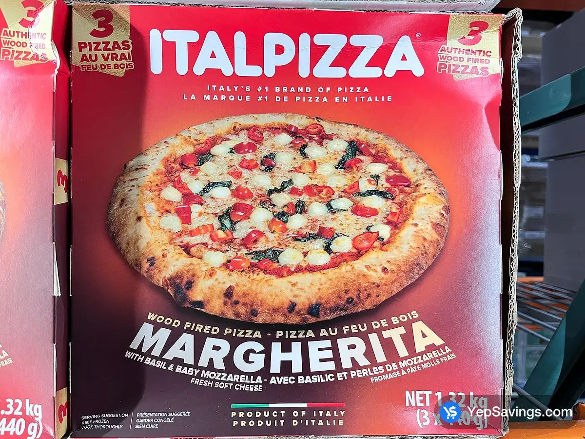 Costco ITALPIZZA MARGHERITA PIZZA 3 x 440g - Canada (ITM 1895875)