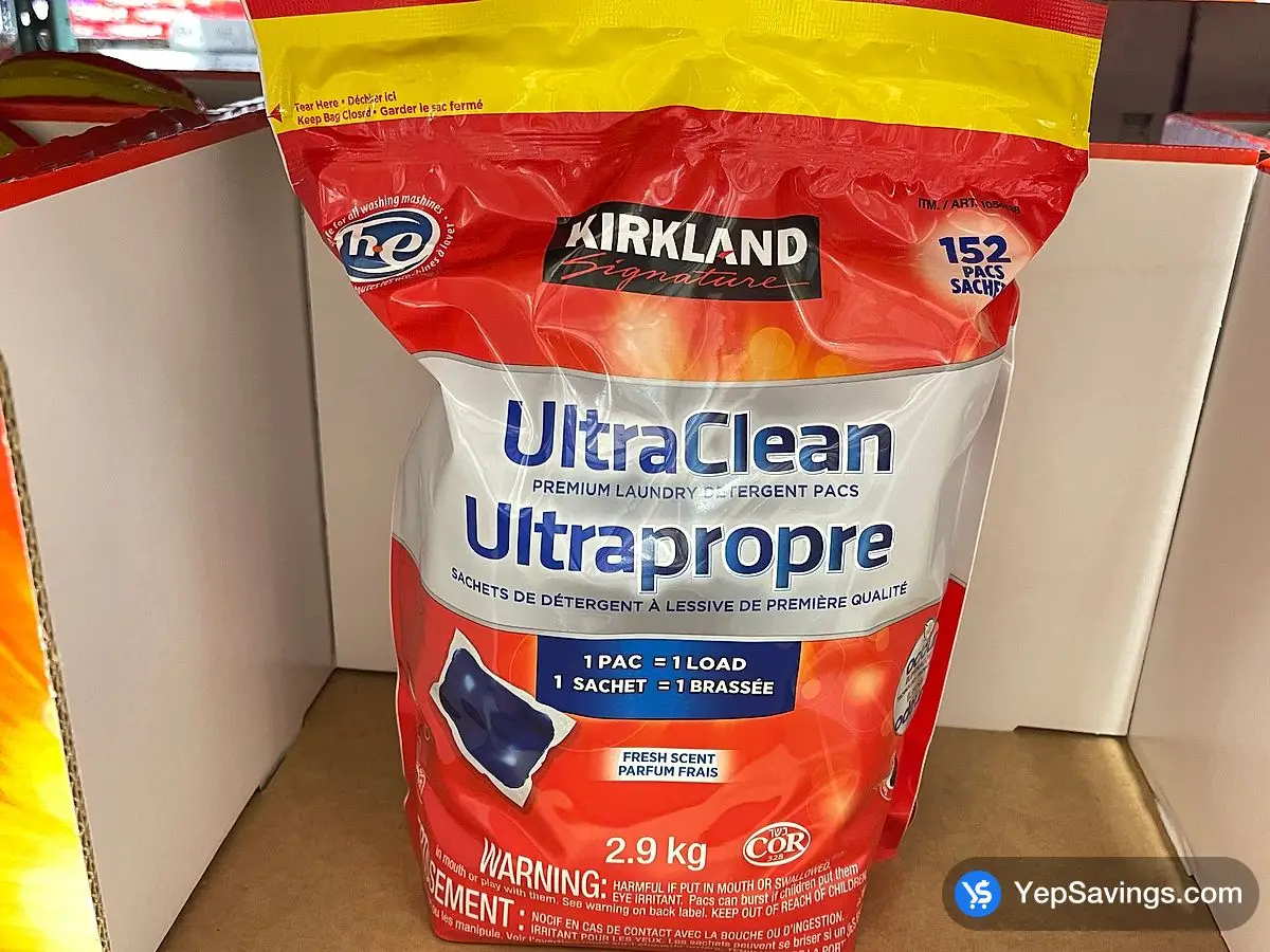 Costco KIRKLAND SIGNATURE LAUNDRY PACS PACK OF 152 - Canada (ITM 1054838)