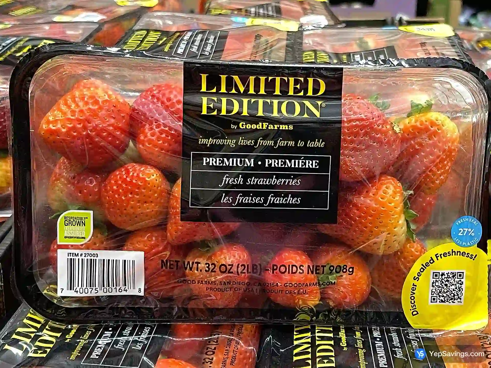 Costco STRAWBERRIES PRODUCT OF MEXICO OR USA - Canada (ITM 27003)