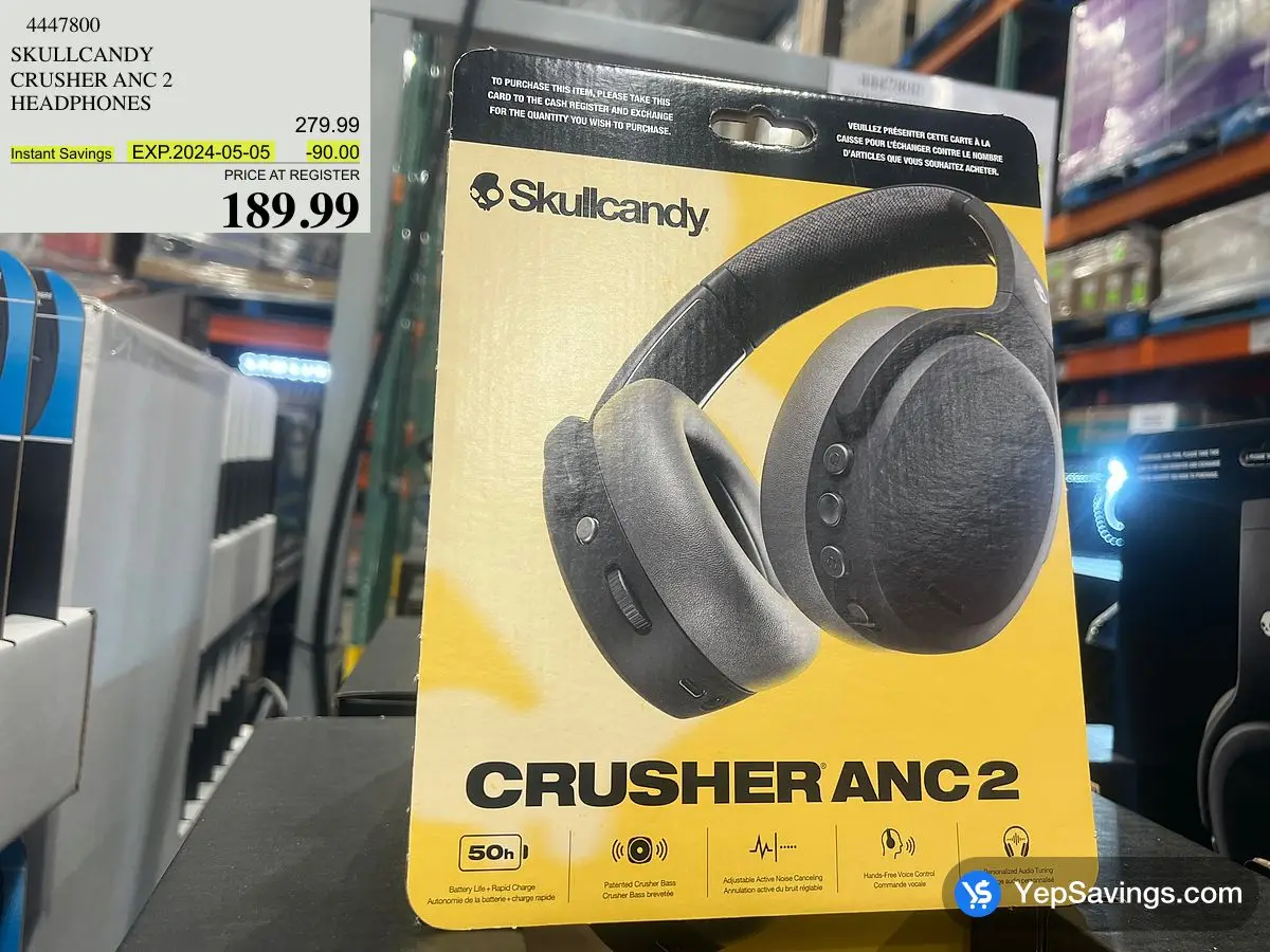 SKULLCANDY CRUSHER ANC 2 HEADPHONES at Costco 91 St NW Edmonton