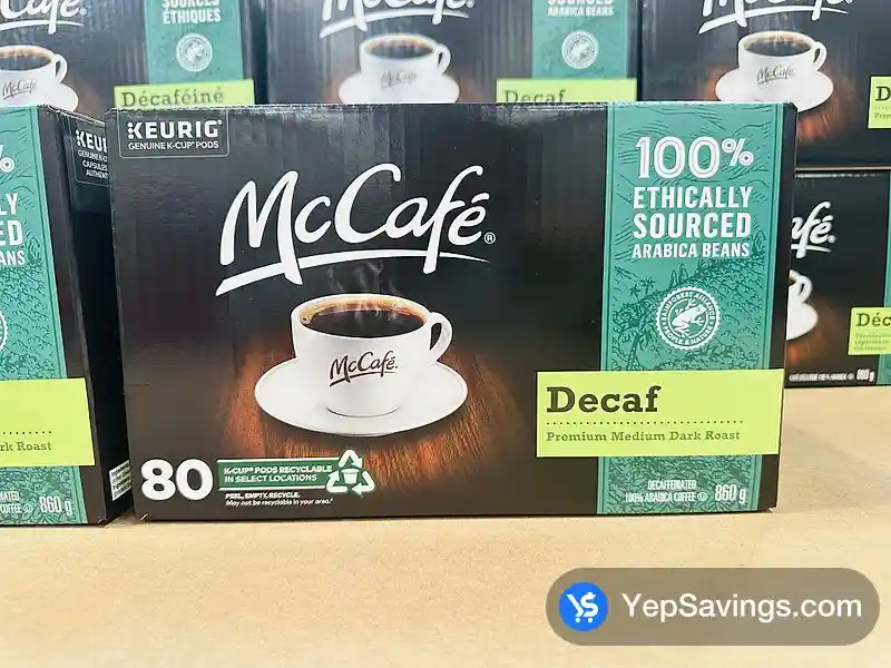 MCCAFE MEDIUM ROAST DECAF FACK OF 80 K - CUPS ITM 1477496 at Costco