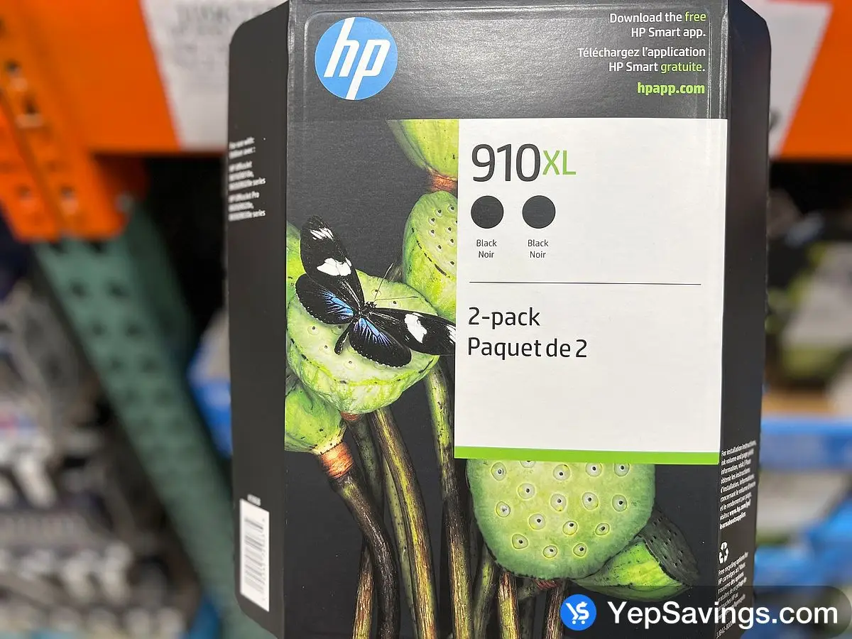 Costco HP 910XL INK CARTRIDGES PACK OF 2 BLACK - Canada (ITM 3068)