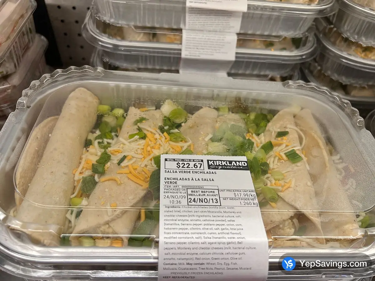 Costco SALSA VERDE ENCHILADAS - Canada (ITM 33263)