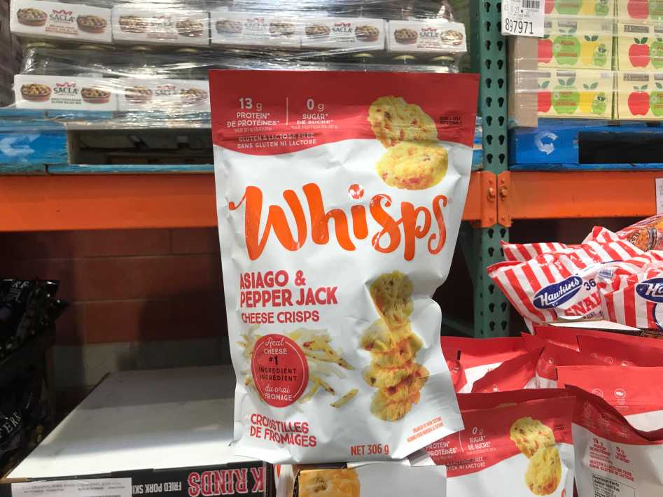 Costco CELLO WHISPS ASIAGO PEPPER JACK CHEESE CRISPS 306 g - Canada (ITM 6026055)
