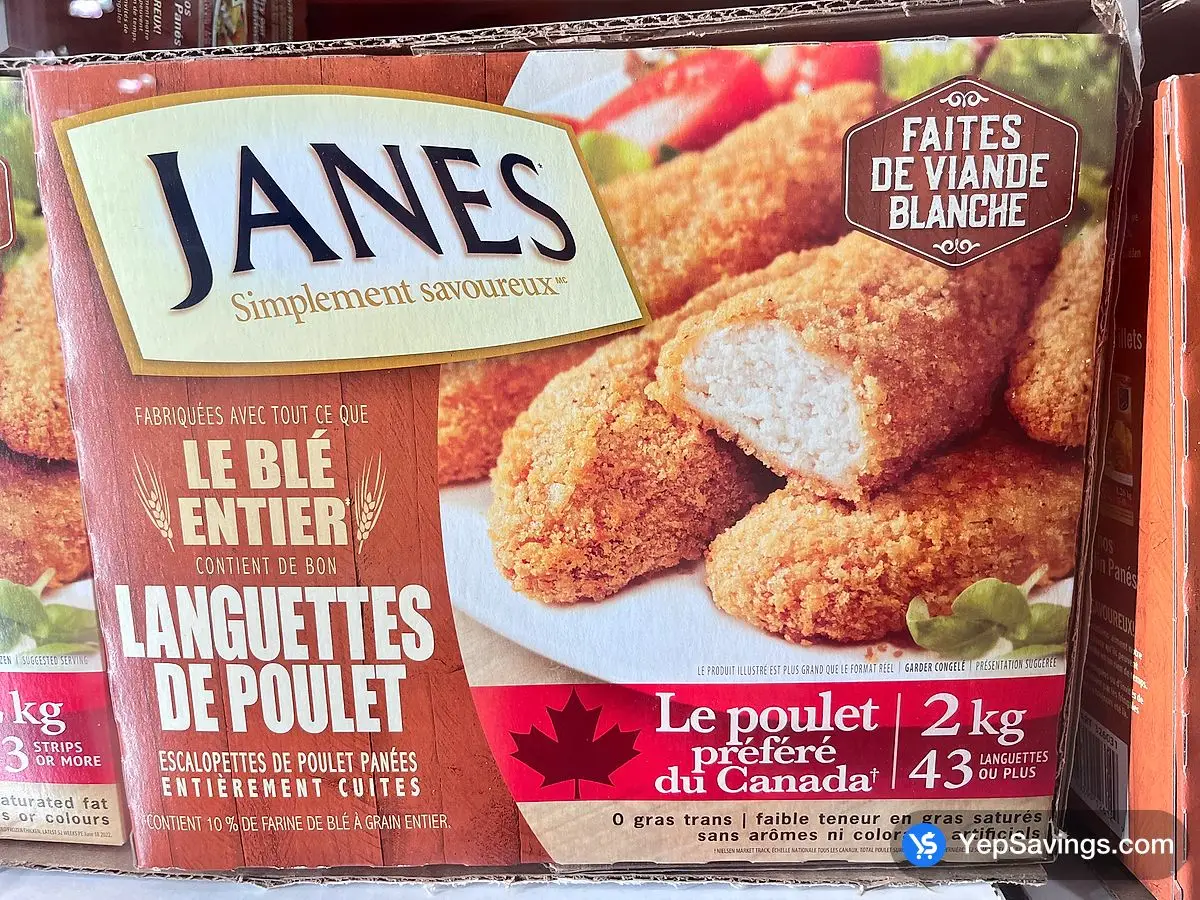 Costco JANES CHICKEN STRIPS 2 kg - Canada (ITM 326031)