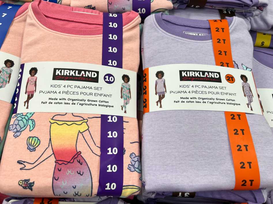 Costco KIRKLAND SIGNATURE 4PC COTTON PYJAMAS GIRLS SIZES 2T-10 - Canada (ITM 1266134)