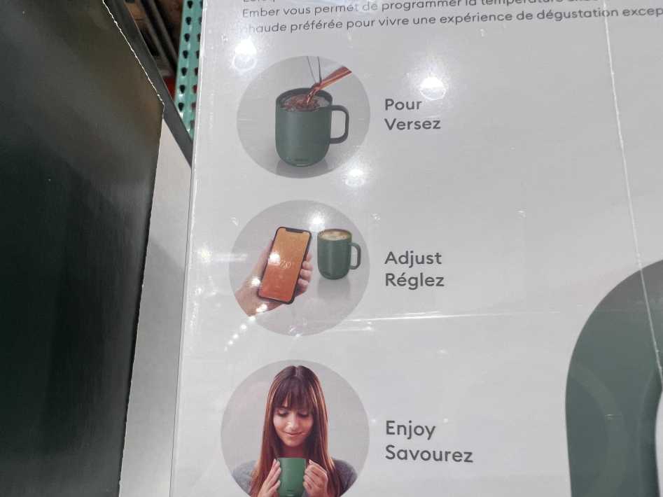 Costco EMBER MUG SMART MUG 14 OZ SAGE TEMPERATURE CONTROL - Canada (ITM 3502561)