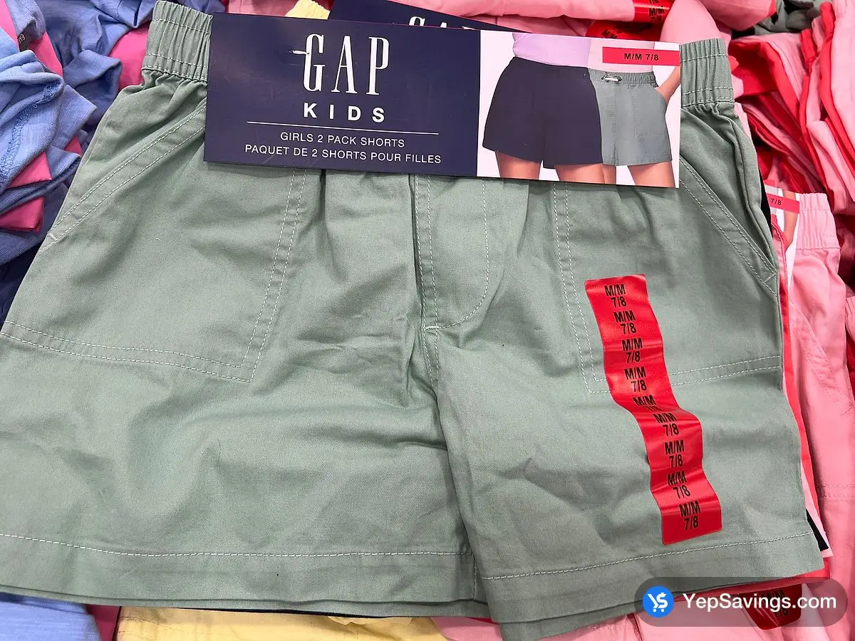 GAP 2PK SHORTS GIRLS SIZES XS-XLS ITM 1770275 at Costco