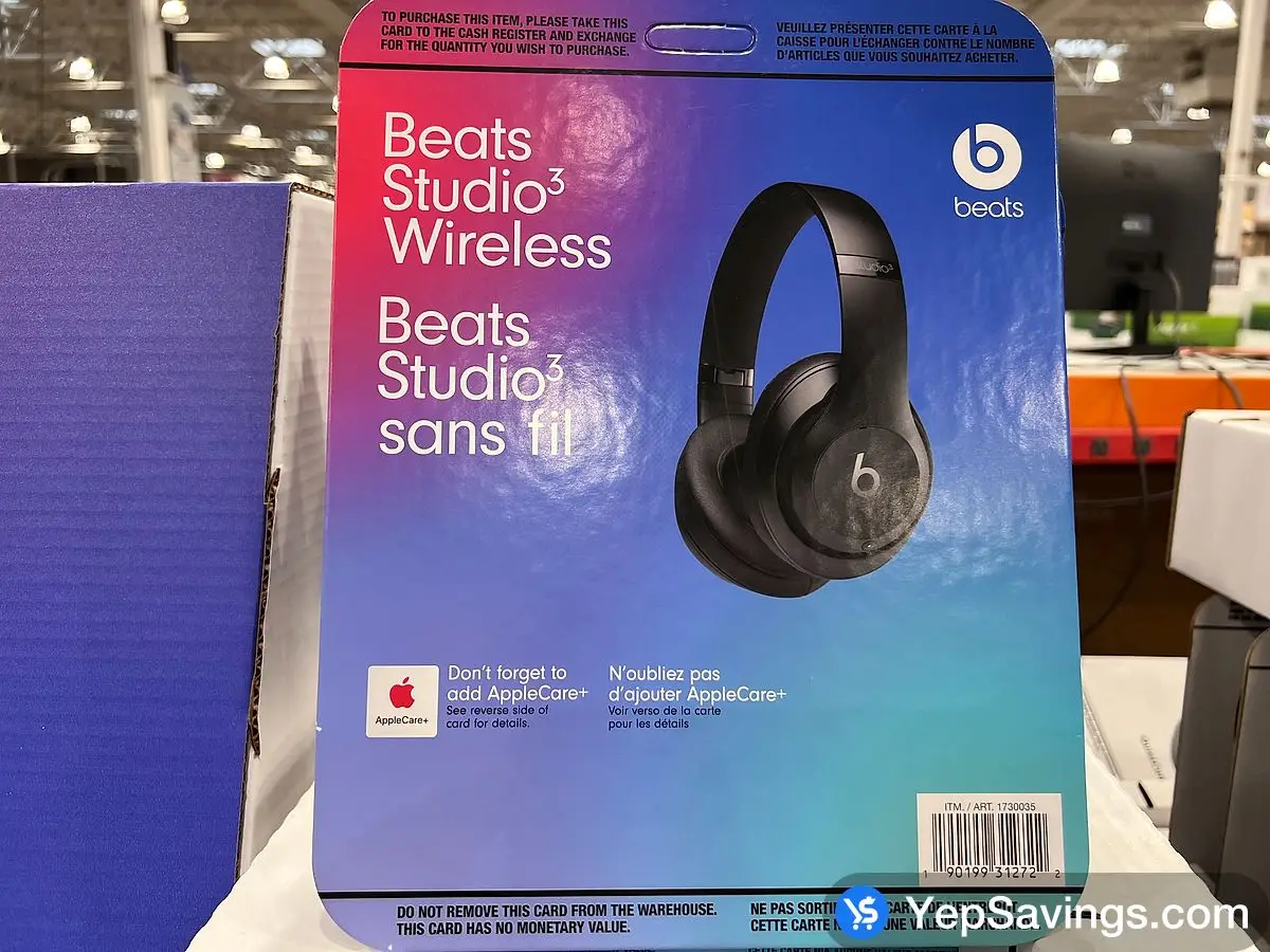 BEATS STUDIO 3 WIRELESS HEADPHONES BLACK ITM 1730035 at Costco